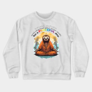 Yoga Sloth Crewneck Sweatshirt